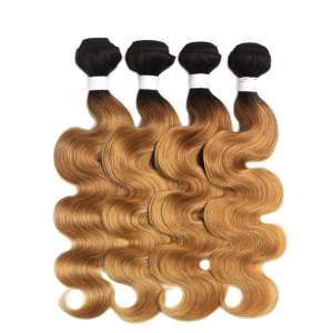 Body Wave T1B/27 Ombre Honey Blonde բրազիլական մազերի հյուսվածքի կապոցներ