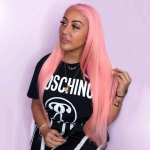 Recta Pink Lace Front Wigs Glueless Middle P...