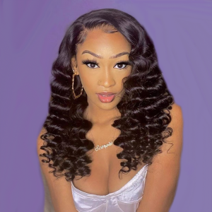 Loose Deep Wave HD Lace Front Wigs Human Hair 200% Density