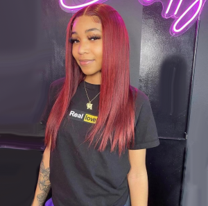 Straight 99J Burgundy Lace Frontal Wig Pre Plucked with Baby Hair
