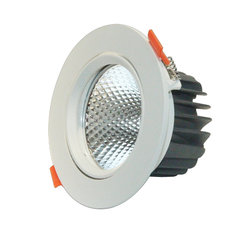 Recessed sudut adjustable lampu sorot-siling