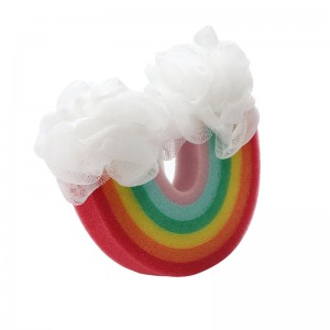Персонализируема гъба за душ със седем цвята и дъга