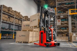1.5- 2.0T full electric pallet stacker forklift AGV automotive guided Vehicle