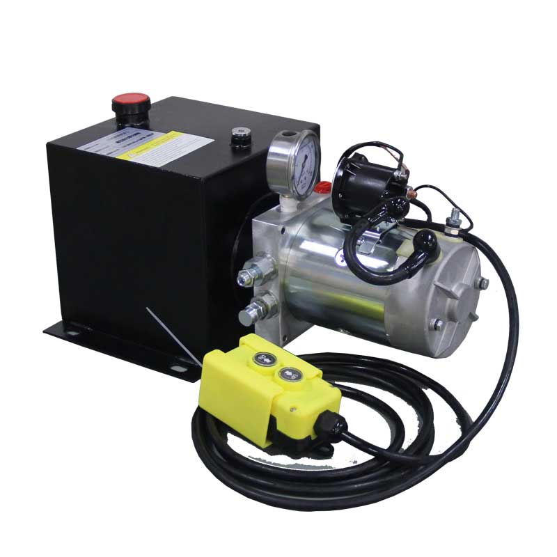 DC 12V/24V 1.6KW Single Acting Hydraulic Power Pack with 2 Meters Cable Control Featured Image