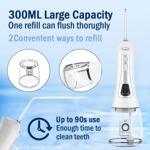 Irrigatore dentale portatile a getto d'acqua dentale cura dei denti pulizia dell'acqua flosser bocca di pulizia