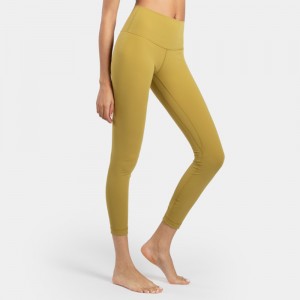 Customized workout running fitness elastic High waist Woman yoga pants leggings