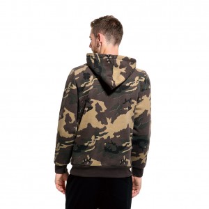 Custom oversized camouflage printed pullover hoodie oem logo uxisex plus size men’s hoodies & sweatshirts