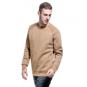 Custom men plus size oem printed embroidery streetwear crewneck sweatshirt plain casual fleece sweatshirts