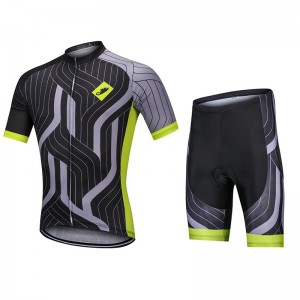 OEM mens short sleeve cycling wear set bicycle mountainbike MTB riding clothing custom cycling wear