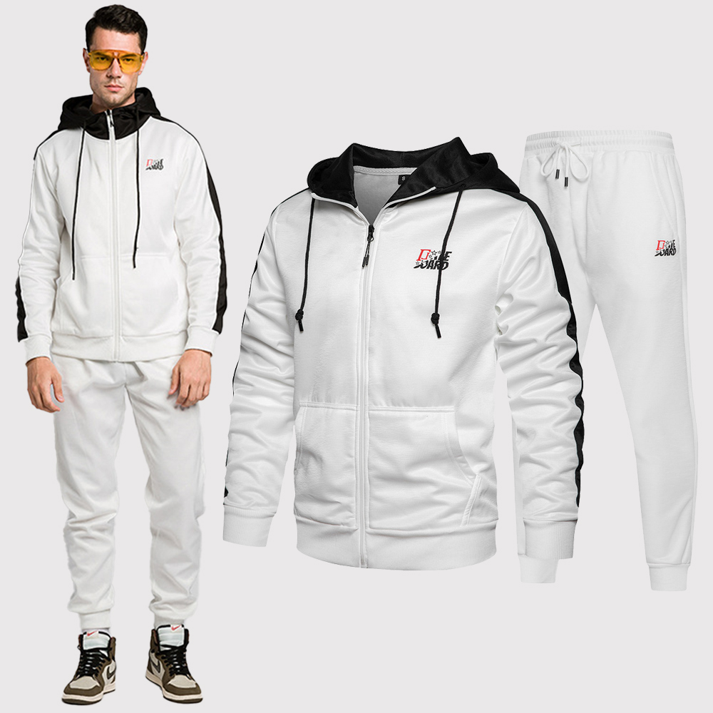 China Manufacturer of China 2021 Latest Fashion Design Jogging Mens 2 Piece Set  Tracksuit Men Custom Hoodie Tracksuits factory and suppliers