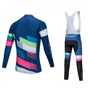 Custom long sleeve bicycle jersey mountainbike outdoor riding clothing MTB oem brand cycling wear set