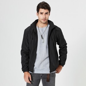 Jackets | Men zip sweatshirts with hooded polyester activewear OEM sports clothing autumn coats