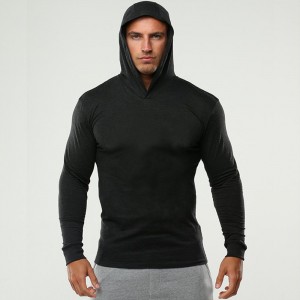 Custom men hodies blank sweatshirts light weight polyester cotton long sleeve shirts with hoods