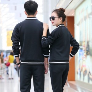 Manufacturer sportswear two pieces sweatsuit jogging suit sports custom logo women tracksuit