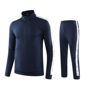 Men’s Full Zip Running Athletic Sports Jacket and Pants Sets Sports Tracksuit