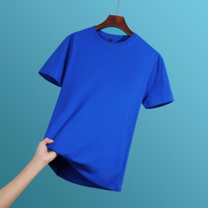 Custom logo printing loose fit crew neck short sleeve t-shirt men’s t-shirts plus size t-shirts