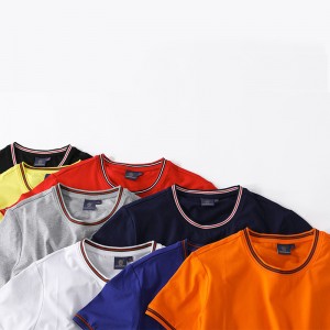 Factory high quality cotton spandex T shirt loose fit short sleeve custom branded screen print t-shirt