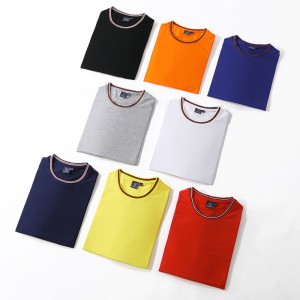 Factory high quality cotton spandex T shirt loose fit short sleeve custom branded screen print t-shirt