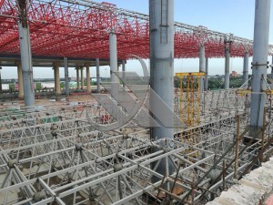 Prefabricated Steel Structure Welded Ball Connection Steel Space Frame Filling Station Airport Construction