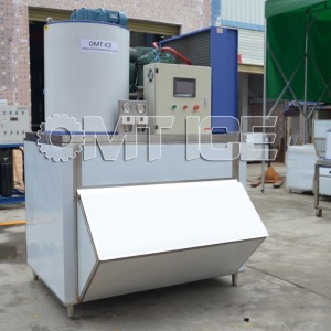 Màquina per fer gel en escates OMT 2000kg Bitzer, màquina de gel en escates de 2 tones