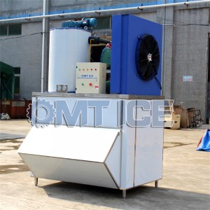 3Tunový stroj na výrobu vločkového ledu Bitzer kompresorový výrobník vločkového ledu