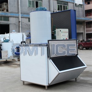 ටොන් 3 Flake Ice Machine Bitzer Compressor Flake Ice Maker