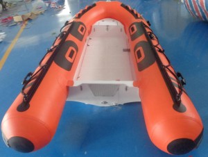 FRP RIB de bhàta inflatable slige fiberglass Deep-V airson cur-seachad
