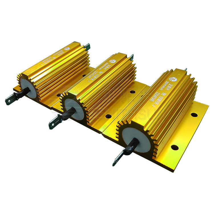 100W Led Load Resistor Aluminium Housed Wirewound Untuk Sektor Kereta Api