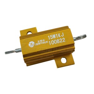 15W 100KΩ LED de resistencia de carga de cable enrolado de alta potencia montaxe en superficie