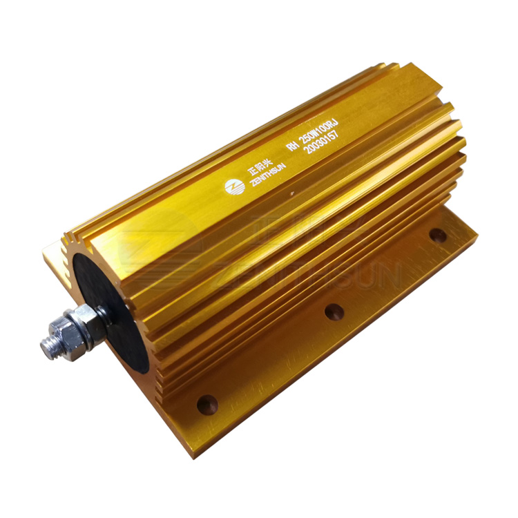 250 W auksiniu aliuminiu aptraukta rezistoriaus viela, apvyniota didelės galios LED apkrova