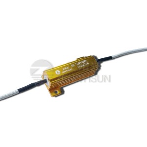 50W High Power Led Load Resistor Cable Leaded Aluminum Housed