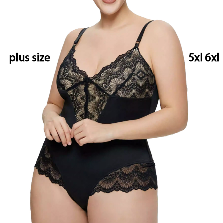Wholesale Breathable shapewear wholesale plus size 5xl 6xl spaghetti strap tummy  control sexy lace grande taille shapers for women Manufacturer and Supplier