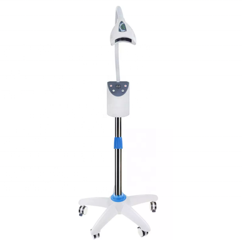 Blue LED Teeth Whitening Light Dental Tooth Whitening Machine with Wheels and Convenient Rotation Arm