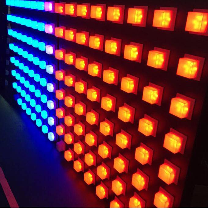 Super brilhante cor RGB DMX SUC512 IC led pixel dot light para decoração de entretenimento