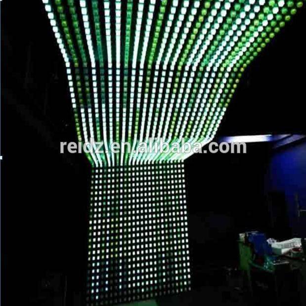 Programmeerbare dvi dmx-besturing rgb dot-matrix pixel led voor plafondwand discolichten bar nachtclub decoratie