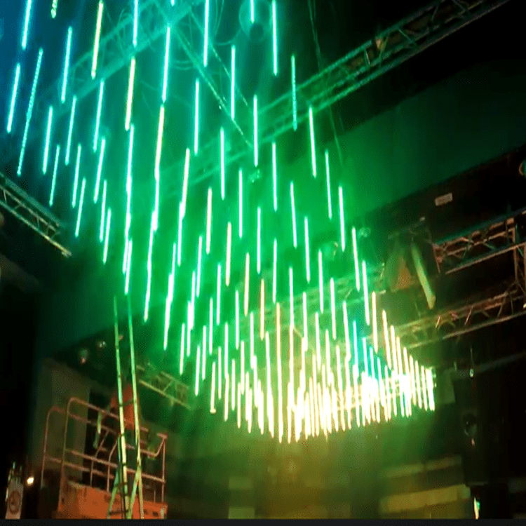 Dekor për klubin e natës me tuba pikselësh RGB LED DMX me efekt 3D