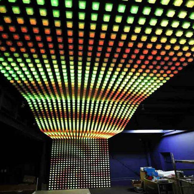 Кәсіби CE ROH су өткізбейтін rgb жарықдиодты пиксель бар клубының интерьер декоры