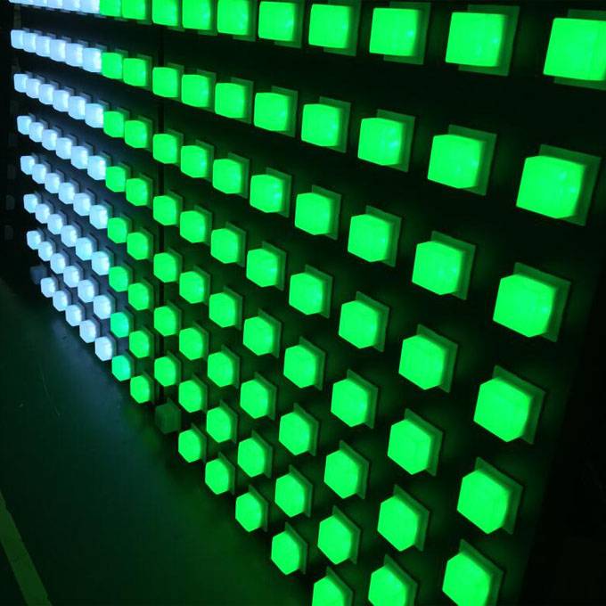 Matriks cahaya piksel IC baharu RGB latar belakang dinding kelab malam membawa paparan kaunter bar