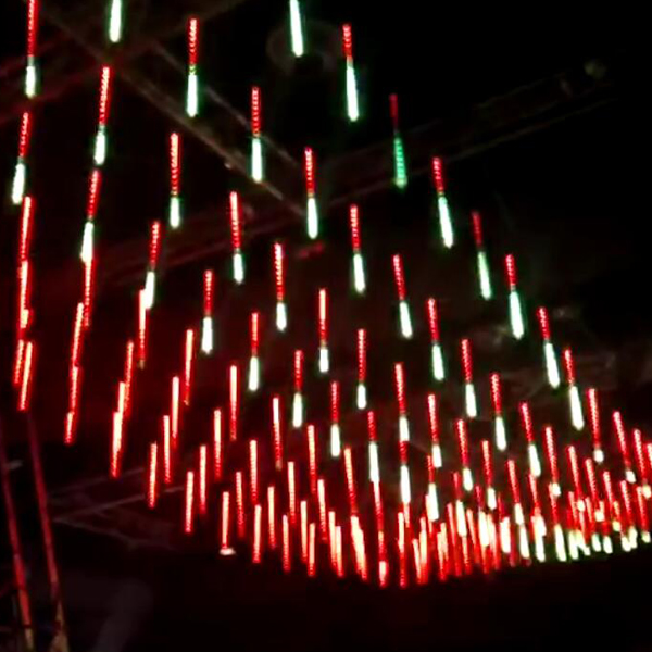 Tubo de pixel led de vídeo vertical do controlador DMX ARTNET quente para decoração de discoteca