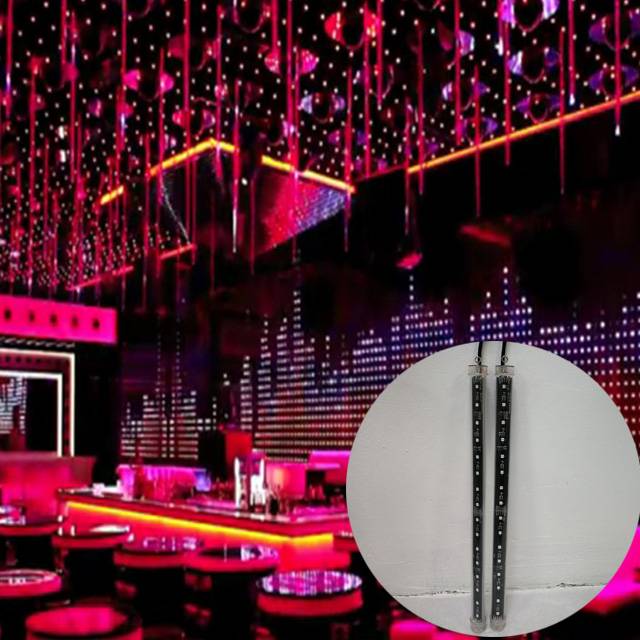 Super bright 48w rgb smd led dmx 3d tube club light for night club decor ເພດານ
