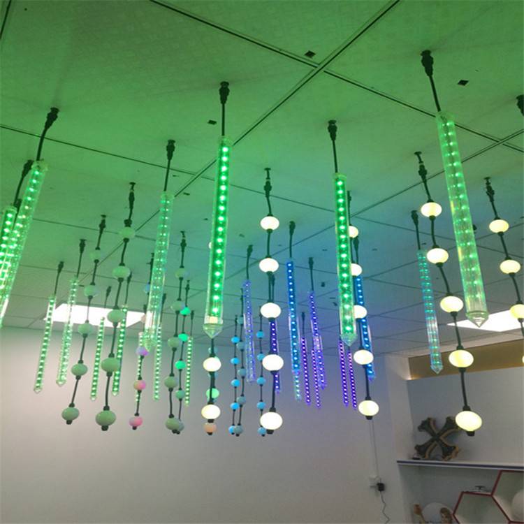 DMX RGB LED цевко осветлување за декорација на диско ноќен клуб