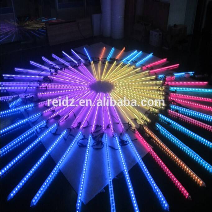 360 derajat lampu tube lampu panggung Multi warna dipingpin piksel tube