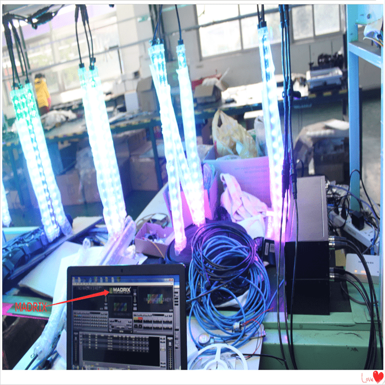 3D ഇഫക്റ്റ് LED മെറ്റിയർ ലൈറ്റുകൾ നയിക്കുന്ന ട്യൂബ് ഡിസ്കോ ക്ലബ് അലങ്കാരം