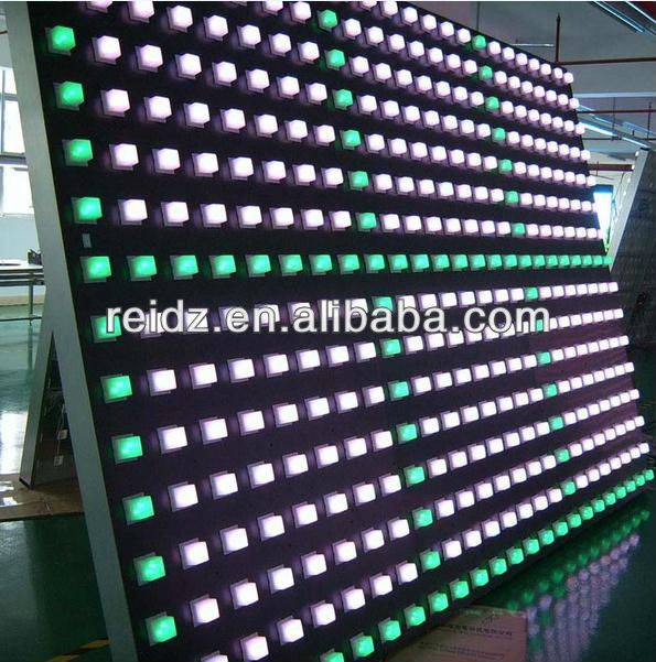 Hemat kakuatan DMX / kontrol PC anu dipimpin lampu témbok piksel pikeun latar panggung