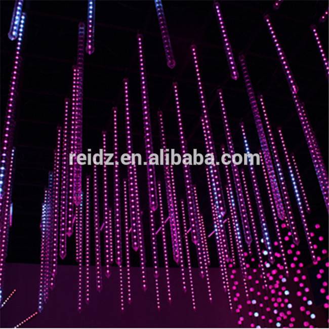 2018 מוסיקה תלת מימדית סנכרון Dmx 3d tube led מטאור אור