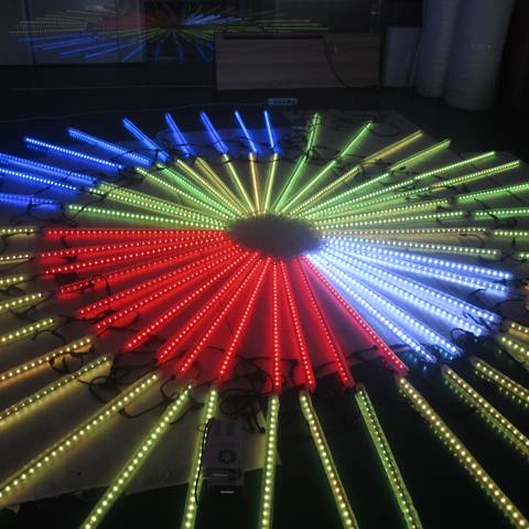 nový model t8 led video zoo trubica 18w rgb plnofarebné dmx trubicové svetlo