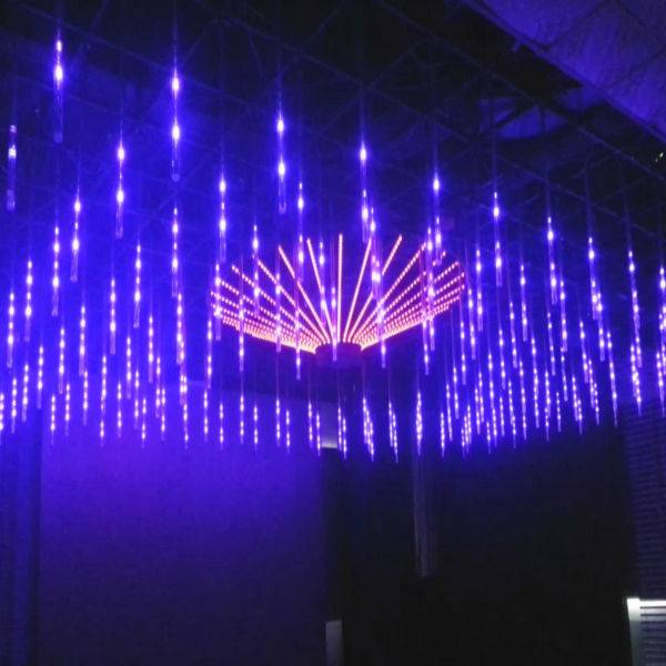 Luces de decoración 3d de techo de escenario discoteca Luz de meteoritos LED Luz de tubo 3D DMX