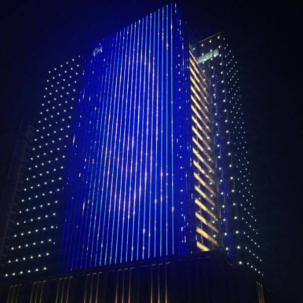Водонепроникне DMX контрольоване фасадне освітлення для прикраси будівель