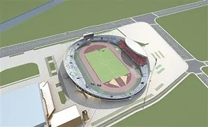 Стадион спортивного центра Вэньчжоу установил самую большую мачту в Китае