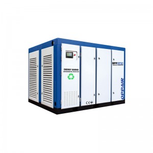 55kw / 75hp Double Stage Compressing Double Screw Air Compressor Foar Factory